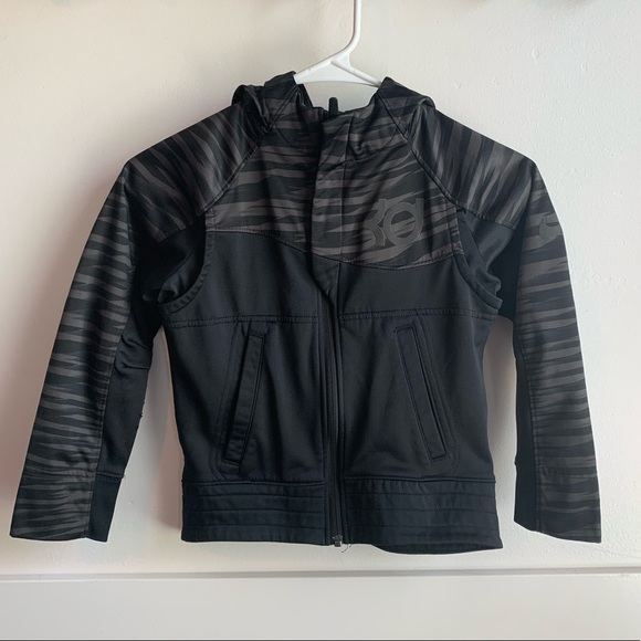 Nike Boys Kevin Durant Black & Gray Tiger Stripe Jacket - Picture 2 of 8